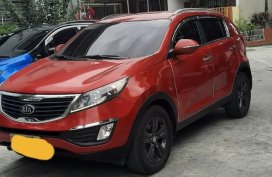Red Kia Sportage 2008 for sale in Makati
