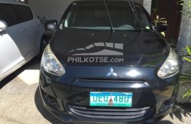 Mitsubishi Mirage 2013 GLX 1.2 CVT Hatchback Black for sale