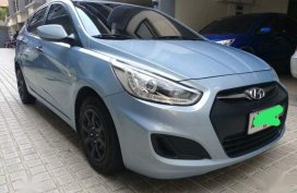 Blue Hyundai Accent 2014 for sale in Quezon 