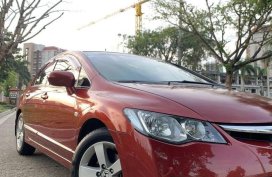 Red Honda Civic 2007 for sale in Caloocan 