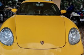 Yellow Porsche Cayman 2008 for sale in Quezon 