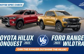 2022 Toyota Hilux Conquest 4x4 vs 2023 Ford Ranger Wildtrak 4x4 | Philkotse Spec Check