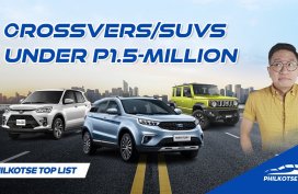 Crossovers and SUVs under P1.5-million | Philkotse Top List