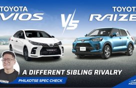 Toyota Vios vs Toyota Raize - a different sibling rivalry | Philkotse Spec Check (w/ Eng subs)