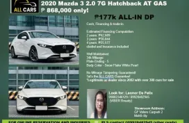 2020 Mazda 3 2.0 7G Hatchback AT GAS