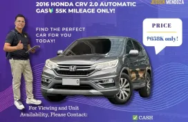 2016 Honda CRV 2.0 Automatic Gas 🔰CALL NOW ☎️09279850198/JESSEN “ Kakotse “ MENDOZA 