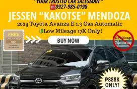 2024 Toyota Avanza E 1.3 Gas AT🔰 CALL NOW! ☎️09279850198 / JESSEN “Kakotse” MENDOZA 