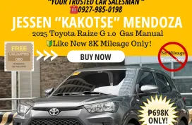 2025 Toyota Raize G 1.0  Gas Manual 🔰CALL NOW! ☎️09279850198 / JESSEN “Kakotse” MENDOZA