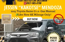 2025 Toyota Raize G 1.0  Gas Manual 🔰CALL NOW! ☎️09279850198 / JESSEN “Kakotse” MENDOZA 