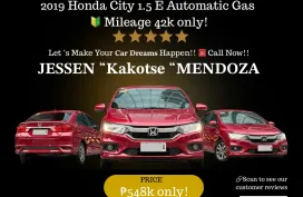 2019 Honda City 1.5 E AT Gas 🔥𝐉𝐄𝐒𝐒𝐄𝐍 “𝑲𝒂𝒌𝒐𝒕𝒔𝒆” 𝐌𝐄𝐍𝐃𝐎𝐙𝐀 🙋‍♂️☎️ 09279850198