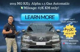 2019 MG RX5  Alpha 1.5 Gas AT 🔥𝐉𝐄𝐒𝐒𝐄𝐍 “𝑲𝒂𝒌𝒐𝒕𝒔𝒆” 𝐌𝐄𝐍𝐃𝐎𝐙𝐀 🙋‍♂️☎️ 09279850198