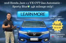 2018 Honda Jazz 1.5 VX CVT  Gas AT🔥𝐉𝐄𝐒𝐒𝐄𝐍 “𝑲𝒂𝒌𝒐𝒕𝒔𝒆” 𝐌𝐄𝐍𝐃𝐎𝐙𝐀 🙋‍♂️☎️ 09279850198