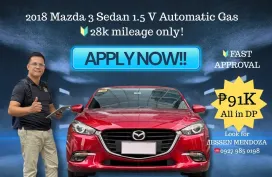 2018 Mazda 3 Sedan 1.5 V AT Gas 🔥𝐉𝐄𝐒𝐒𝐄𝐍 “𝑲𝒂𝒌𝒐𝒕𝒔𝒆” 𝐌𝐄𝐍𝐃𝐎𝐙𝐀 🙋‍♂️☎️ 09279850198