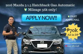 2016 Mazda 3 1.5 Hatchback Gas AT🔥#1 𝕋ℝ𝕌𝕊𝕋𝔼𝔻 -𝑱𝑬𝑺𝑺𝑬𝑵 𝑴𝑬𝑵𝑫𝑶𝒁𝑨 🙋‍♂️☎️ 09279850198