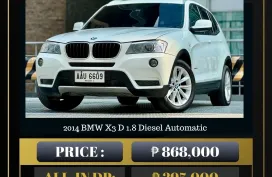 2014 BMW X3 D 1.8 Diesel Automatic 🔥𝐉𝐄𝐒𝐒𝐄𝐍 𝐌𝐄𝐍𝐃𝐎𝐙𝐀🙋‍♂️☎️  09279850198