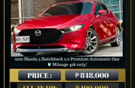 2020 Mazda 3 Hatchback 2.0 Premium AT Gas 🔥𝐉𝐄𝐒𝐒𝐄𝐍 𝐌𝐄𝐍𝐃𝐎𝐙𝐀🙋‍♂️☎️  09279850198