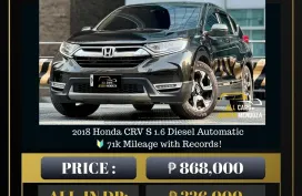 2018 Honda CRV S 1.6 Diesel Automatic 🔥𝐉𝐄𝐒𝐒𝐄𝐍 𝐌𝐄𝐍𝐃𝐎𝐙𝐀🙋‍♂️☎️  09279850198