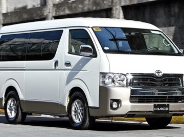 The exterior of the 2018 Toyota Hiace