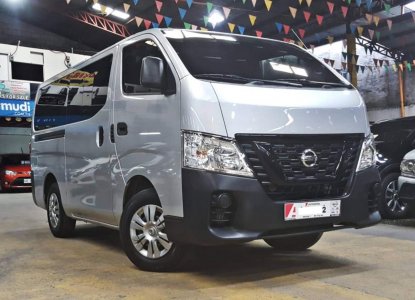 Silver Nissan NV350 Urvan from 2016 to 