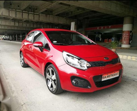 12 Kia Rio Ex Hatchback Red For Sale