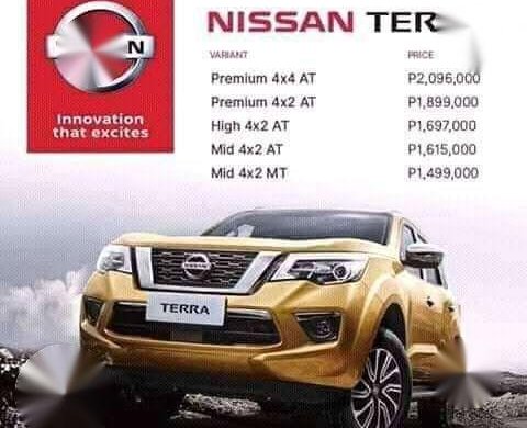 nissan terra 2019 price