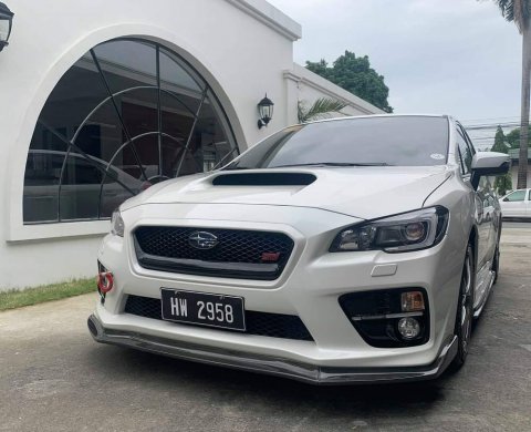 Pearl White 15 Subaru Wrx Sti At Km For Sale