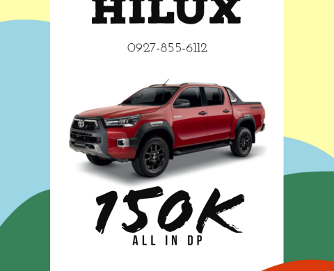 150 K All In Downpayment Hilux