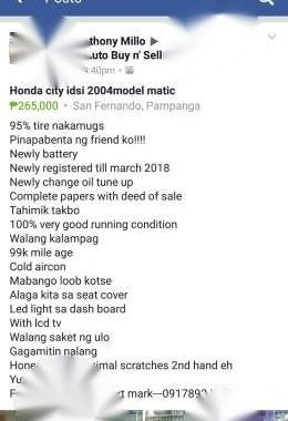 Honda city idsi 1.3 2004model matic