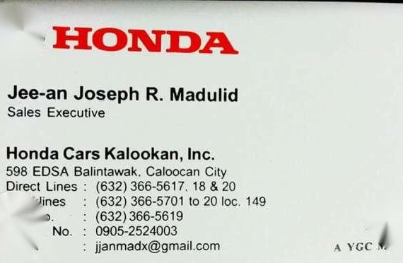 Fast Approval Fast Processing of ORCR Here at Honda Cars Kalookan