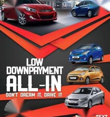 Hyundai Accent 35k DP Eon 10k DP Elantra 30k dp Tucson 40k dp