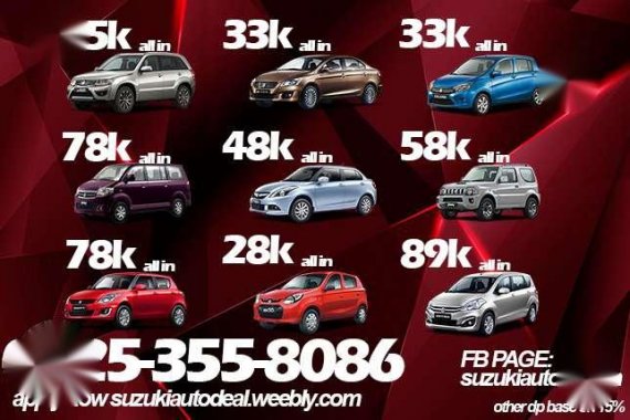 Suzuki Swift 2017 Promo Hot Deal OFW Ciaz Jimny Celerio Ciaz Ertiga AT