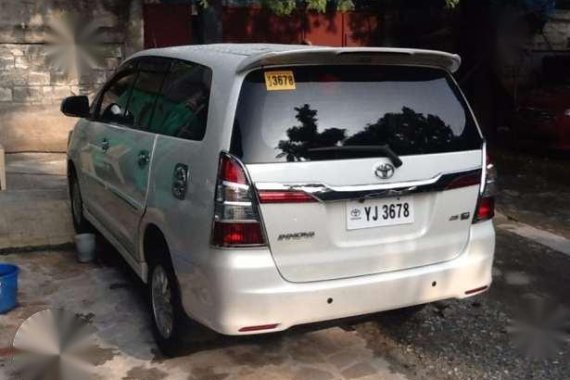 2015 toyota innova G diesel automatic pearl white