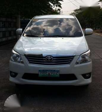 For Sale: 2014 Toyota Innova V 2ndhand White Well kept