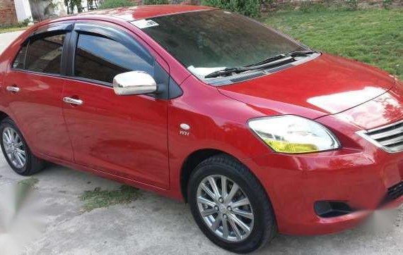 Well maintained Toyota Vios J 2011 Red Manual Gasoline for sale