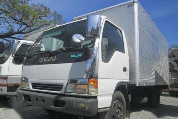 1138 #4 Isuzu Elf Aluminum Closed Van Truck