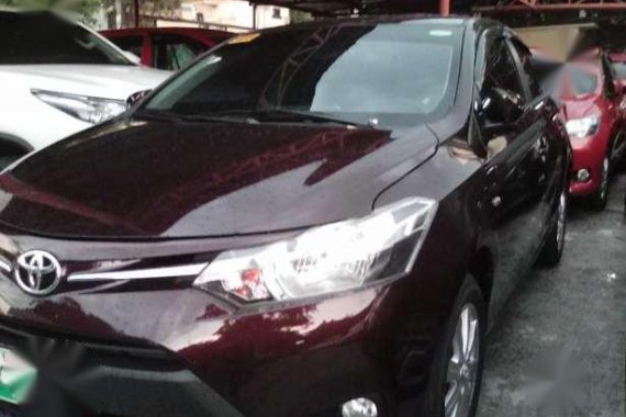 Well Maintained Toyota Vios 2017 Blackish Red Automatic Gasoline for sale