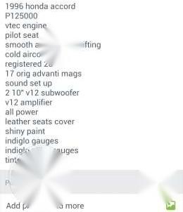 1996 Honda Vtec Accord 125000 RUSH
