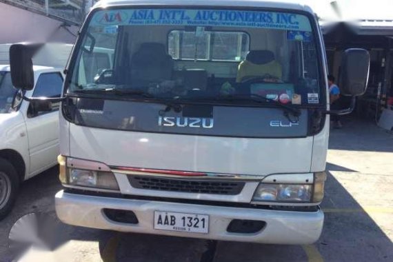 Isuzu ELF NPR Dropside 14ft with Lifter 4HJ1