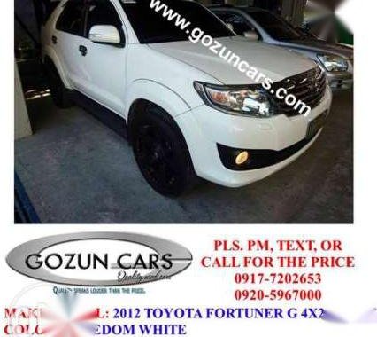 2012 Toyota Fortuner G Diesel automatic 4x2