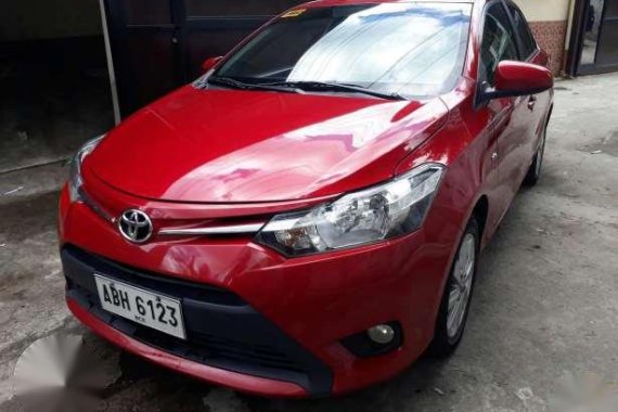 Well maintained Toyota Vios 2015E Automatic Gas Red for sale