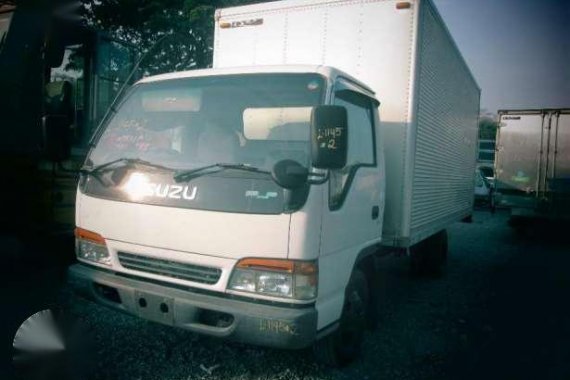 1145 #2 Isuzu Elf Aluminum Closed Van Truck