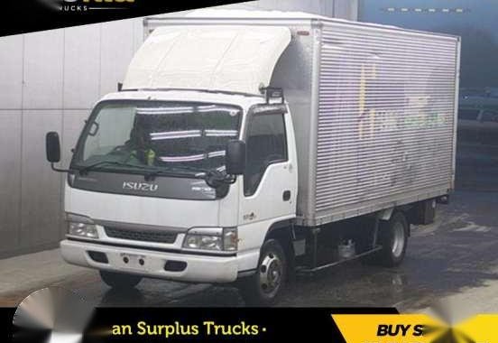 Aluminum Van - ELF - Isuzu_Japan Surplus - Cargo_Reefer Van_Crane