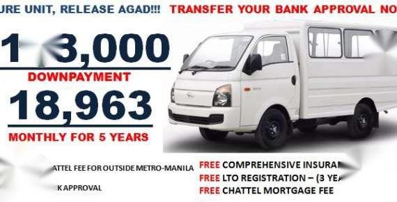 Sure Unit Release Agad 2017 Hyundai H100 MT Dsl Vs l300 k2700