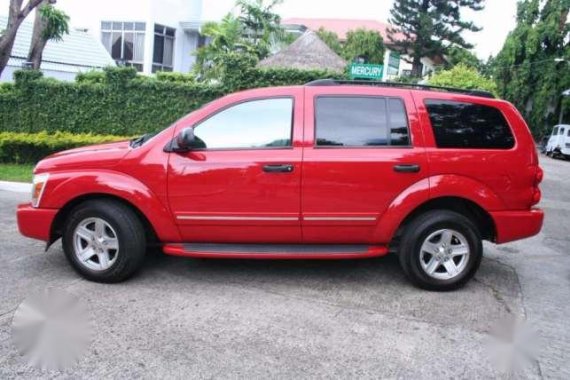 2005 Dodge Durango 4WD V8 4.7L AT Red For Sale