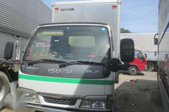 1120 #21 Isuzu Elf Aluminum Closed Van Truck