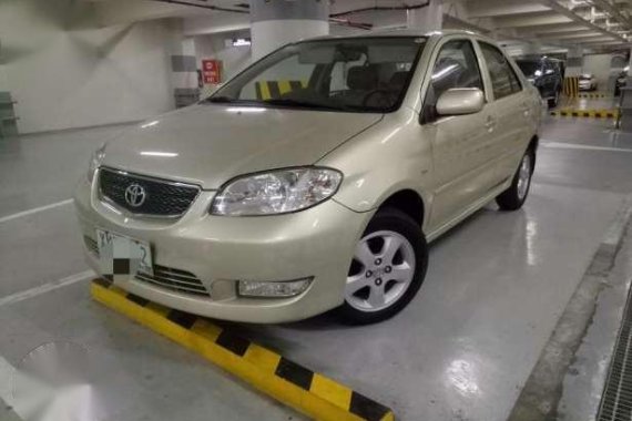 Well maintained Toyota Vios 2004 Automatic Beige for sale 