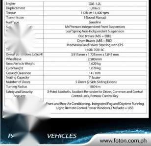 2017 FOTON BIG BIG BIG DEALS PROMO 