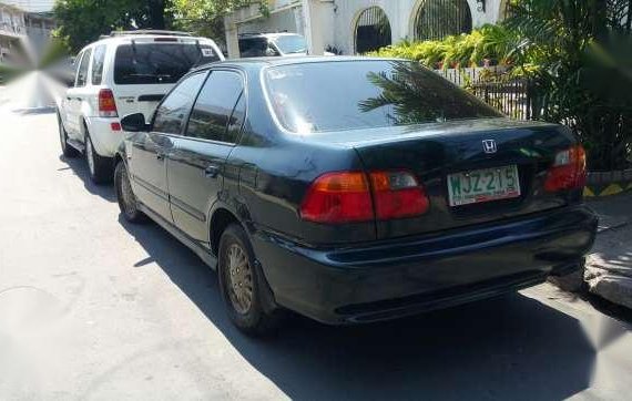 Well maintained Honda Civic 1999 Manual Green for sale