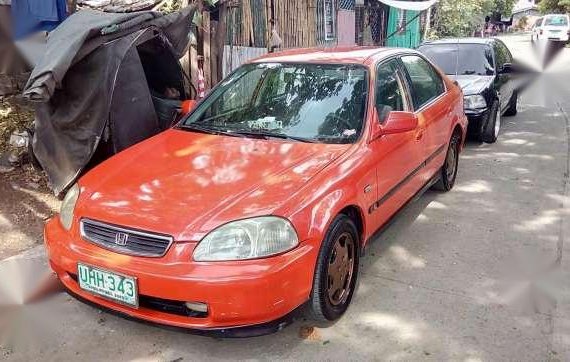 Honda Civic Orange Sedan 1996 for sale