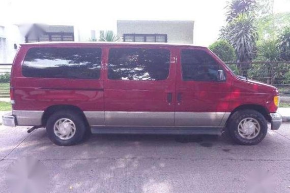 01 Ford E150 Fresh Red for sale
